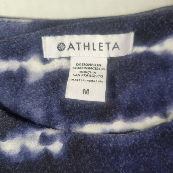 Athleta Santorini Thera Summer Sun Athletic Swing Dress Tie Dye Size M - Picture 4 of 8